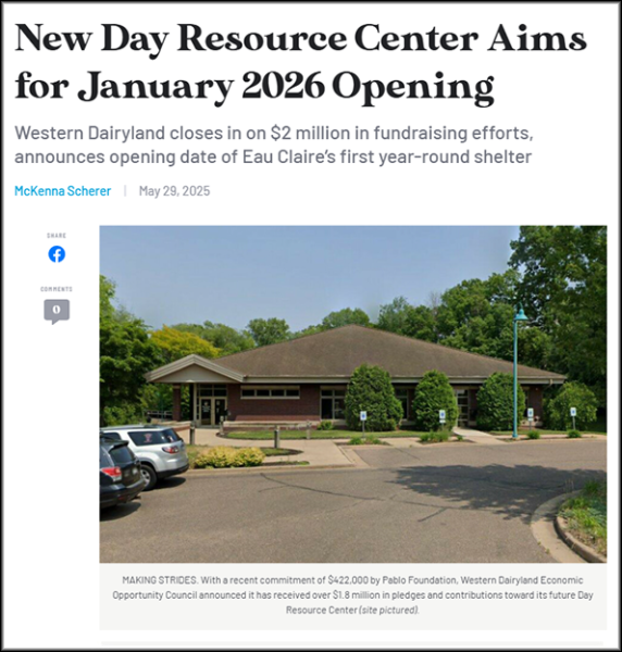 New Day Resource Center Aims for January 2026 Opening Photo